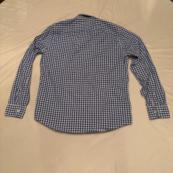 Abercrombie & FItch Blue Patterned Button Down Long Sleeve size medium - Picture 3 of 6
